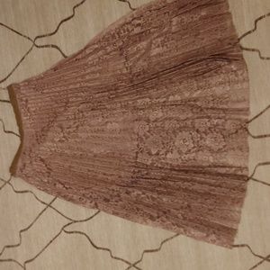 Free people pink lace skirt (small+see description)